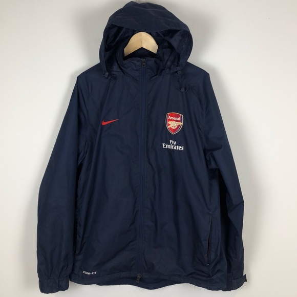Nike Other - Arsenal Nike Storm Fit Rain Jacket in Blue - Large